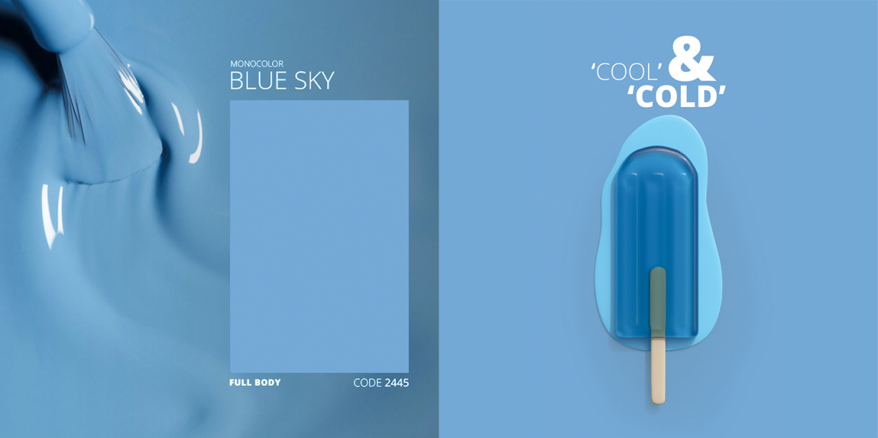 سرامیک مونوکالر آبی آسمانی – Monocolor Blue Sky